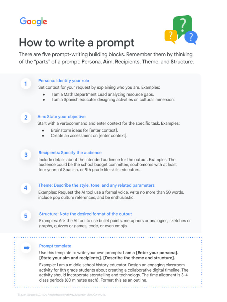How to write a prompt | PDF