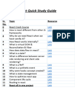 React Quick Study Guide