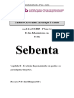 Capítulo II - Evolução do pensamento em gestão e os paradigmas da gestão.