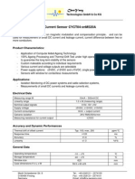 DC Current Sensor Cyct04-Xnms20A: Product Characteristics