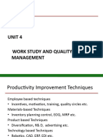 Work Study and Quality Management