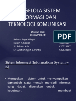 Mengelola Sistem Informasi Dan Teknologi Komunikasi - Kelompok 11