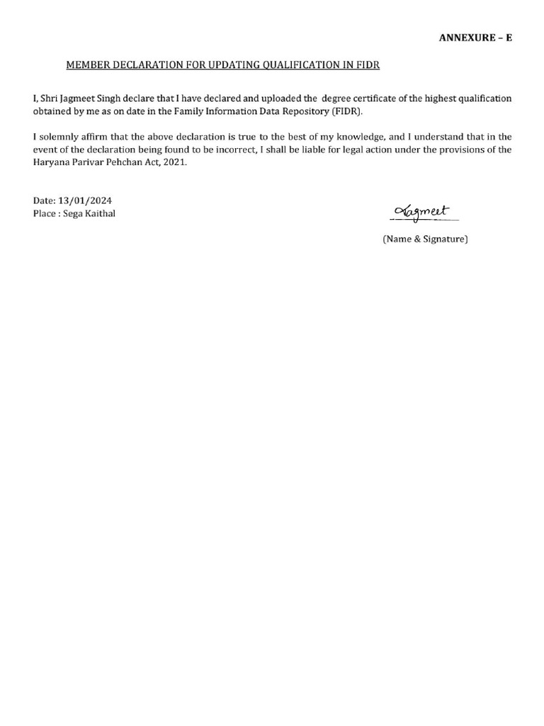 Annexure e | PDF