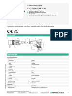 Connection Cable V1-G-10M-PUR-V1-W: Dimensions