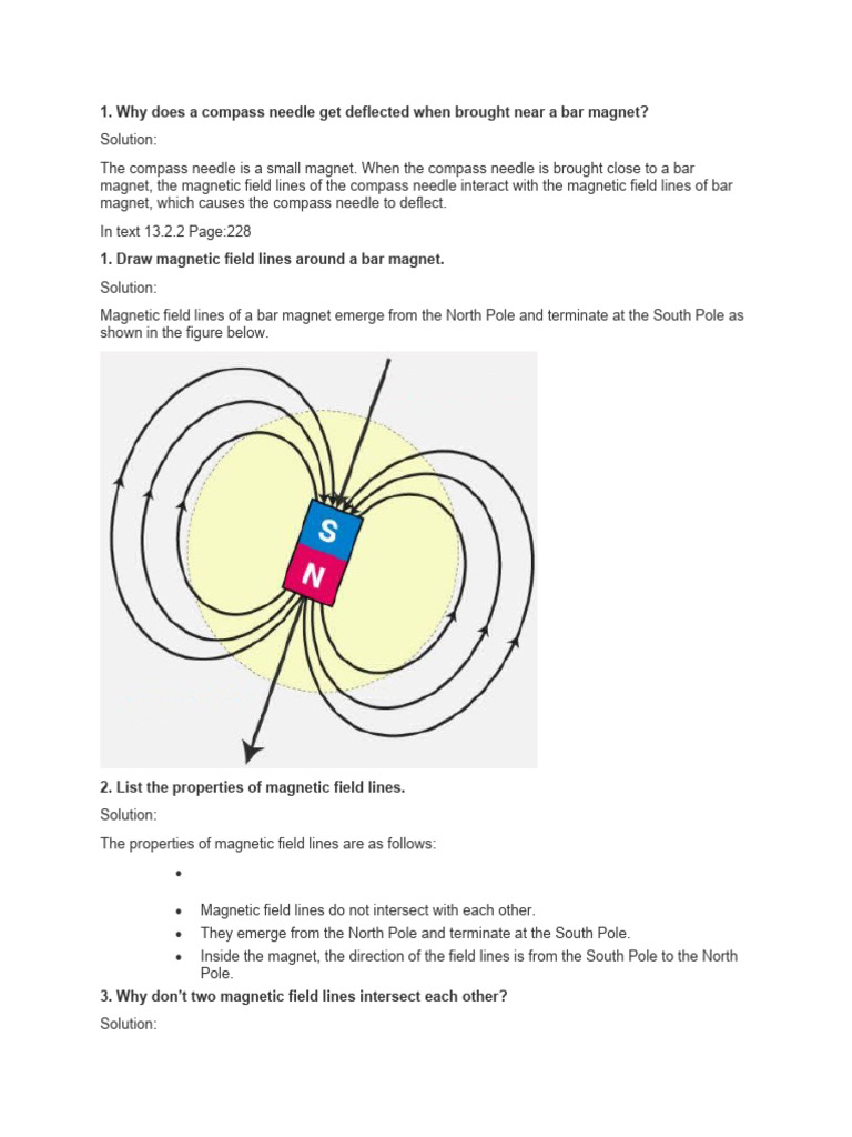 Compass Needle Deflection Explained | PDF | Electromagnetic Induction ...