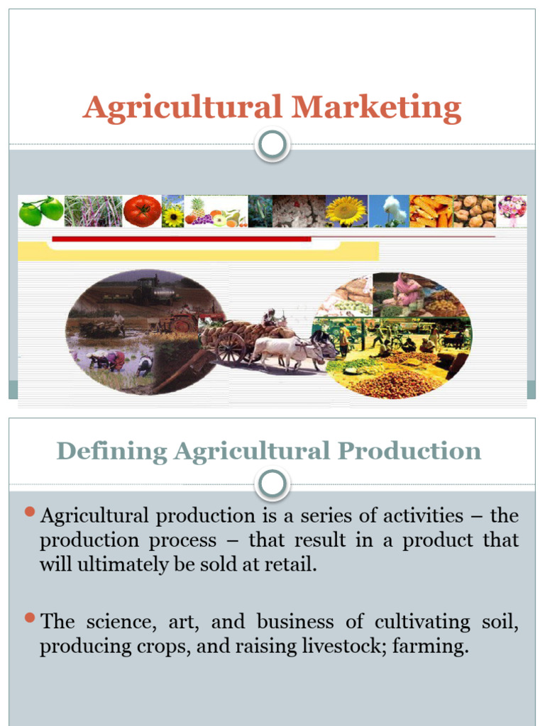 Unit 5 - Agricultural Marketing | PDF | Market (Economics) | Agriculture