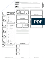 Empty Character Sheet For DND 5e