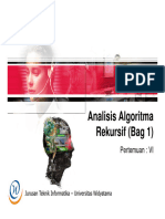 DAA-sesi06 Analisis Algoritma Rekursif (Bag 1)