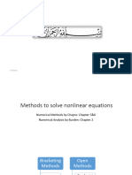 Lec # 8, 9 Newton Raphson Method