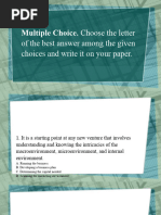 Multiple Choice Modules 3456