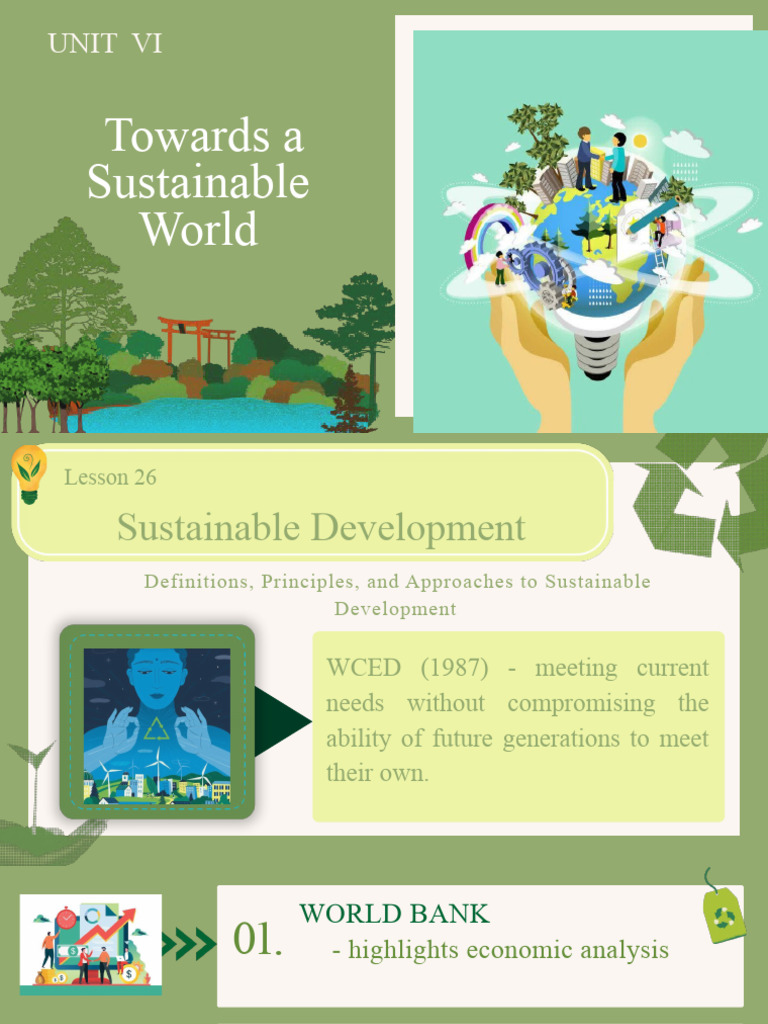 Unit Vi Towards A Sustainable World Pdf Food Security