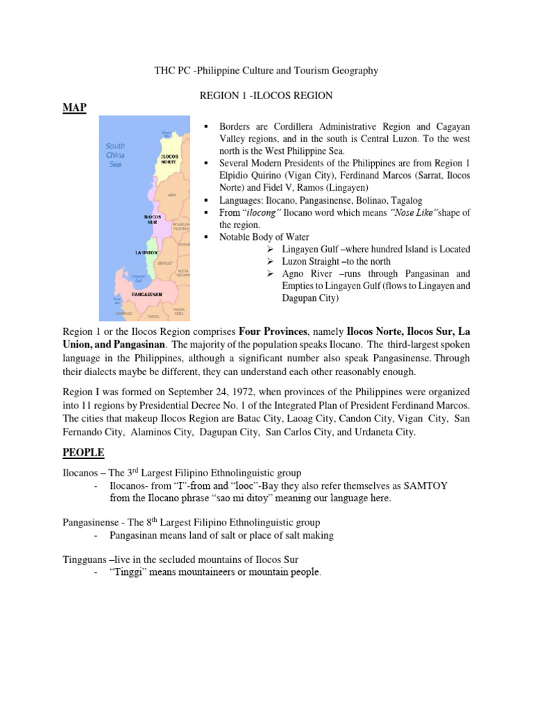 Region 1 Ilocos Region | PDF | Foods | Cuisine