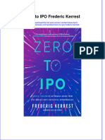 Free Download Zero To Ipo Frederic Kerrest Full Chapter PDF