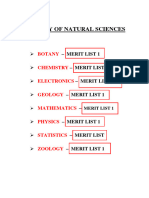 Faculty of Natural Sciences 23