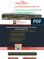 DCC40132 Topic 2 Organisational Structures Project Life Cycle in Project Management