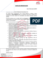 Carta de Presentación Condominios