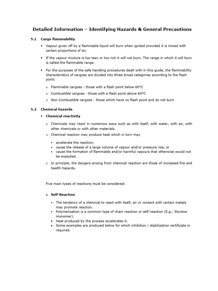 2a.identifying Hazards & General Precautions-DI | PDF | Toxicity ...