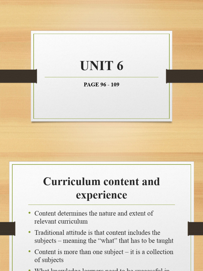Optimizing Curriculum Content for Learners | PDF | Learning | Knowledge
