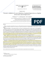 Benazzi Et Al. (2004) - Toward The Validation of A New Definition of Agitated Depression As A Bipolar Mixed State (Mixed Depression)