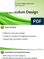 Curriculum Design