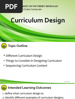 Curriculum-Design
