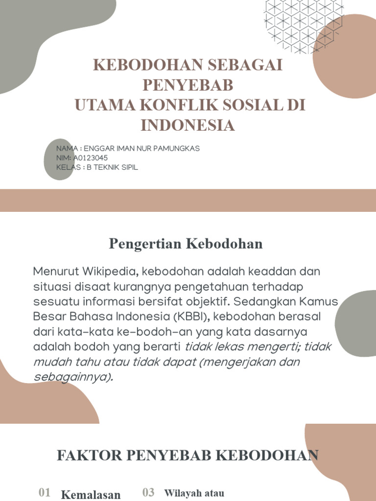 Tri Ciri Kebodohan | PDF | Ilmu Sosial | Kesehatan Holistik
