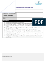 Workplace Comprehensive Health & Safety Program Checklist