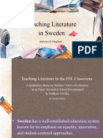 Teaching Literature in Sweden