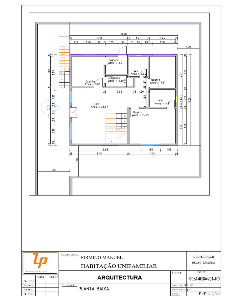 Planta Baixa de Casa 3 Quartos | PDF