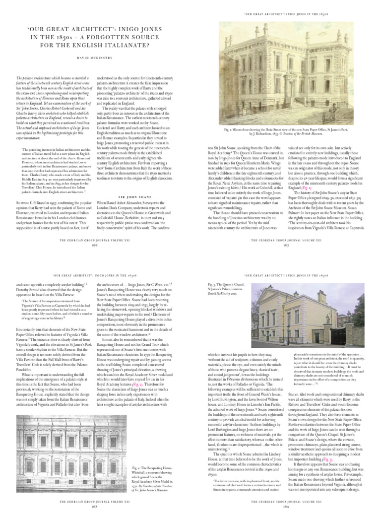 Inigo Jones and 19th Century Palazzo Architecture | PDF | Classicism
