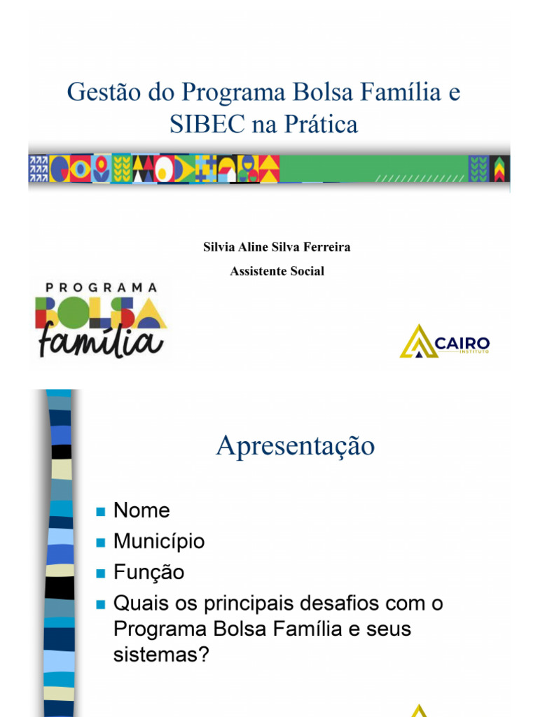 Capacitação Bolsa Família + Sibec Na Prática | PDF