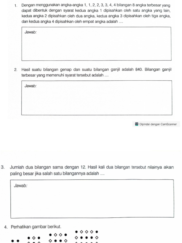 Latihan Soal Olimpiade Pdf