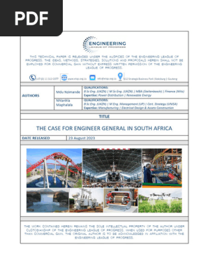 A case for Engineer General in South Africa rev 02