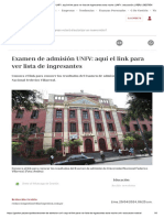 Examen de Admisión UNFV - Aquí El Link para Ver Lista de Ingresantes Esta Noche - UNFV - Educación - PERU - GESTIÓN