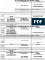 Postgraduate Draft Virtual Exam Timetable - April 2024