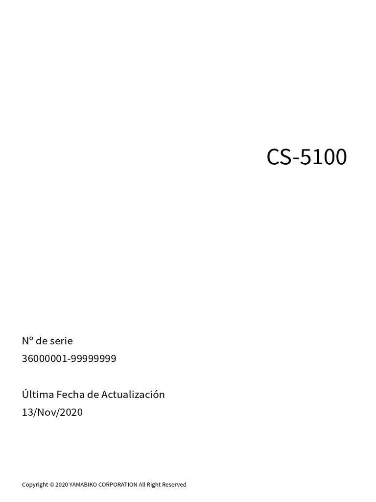 CS-5100 36 36000001 Es | PDF | Máquinas | Tecnología del motor