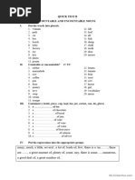 Countable, Uncountable, Plural, How Many, How Much, Little, Few, Determiners