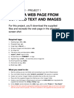 Webdesign1 Week6 Project1 Instructions