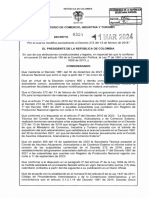 Decreto 0324 de 11 de Marzo de 2024