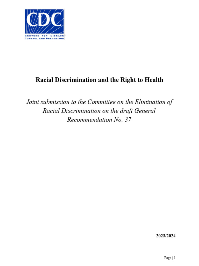 COVID-19 Racial Health Disparities Report | PDF | Health Equity | Food ...
