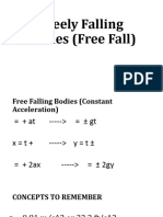 Freely Falling Bodies