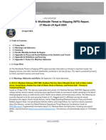 U.S. Navy Office of Naval Intelligence Worldwide Threat To Shipping (WTS) Report, 27 March To 24 April 2024