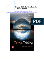 Free Download Critical Thinking 12Th Edition Brooke Noel Moore Full Chapter PDF