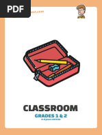 Classroom Objects Practice Worksheet | PDF