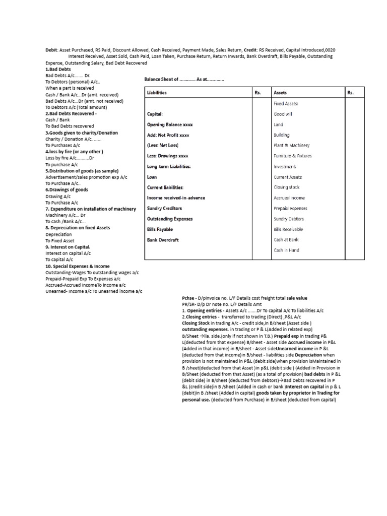 Acc | PDF | Debits And Credits | Expense