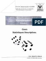 S1 Eco Cours Statistique Descriptive, Chapitre 0 Introduction À La Statistique Descriptive