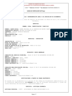 Certificado - Camara de Comercio 03 de Agosto 2022