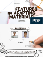 Key Features in Adapting Materials - Castronuevo Fuentes