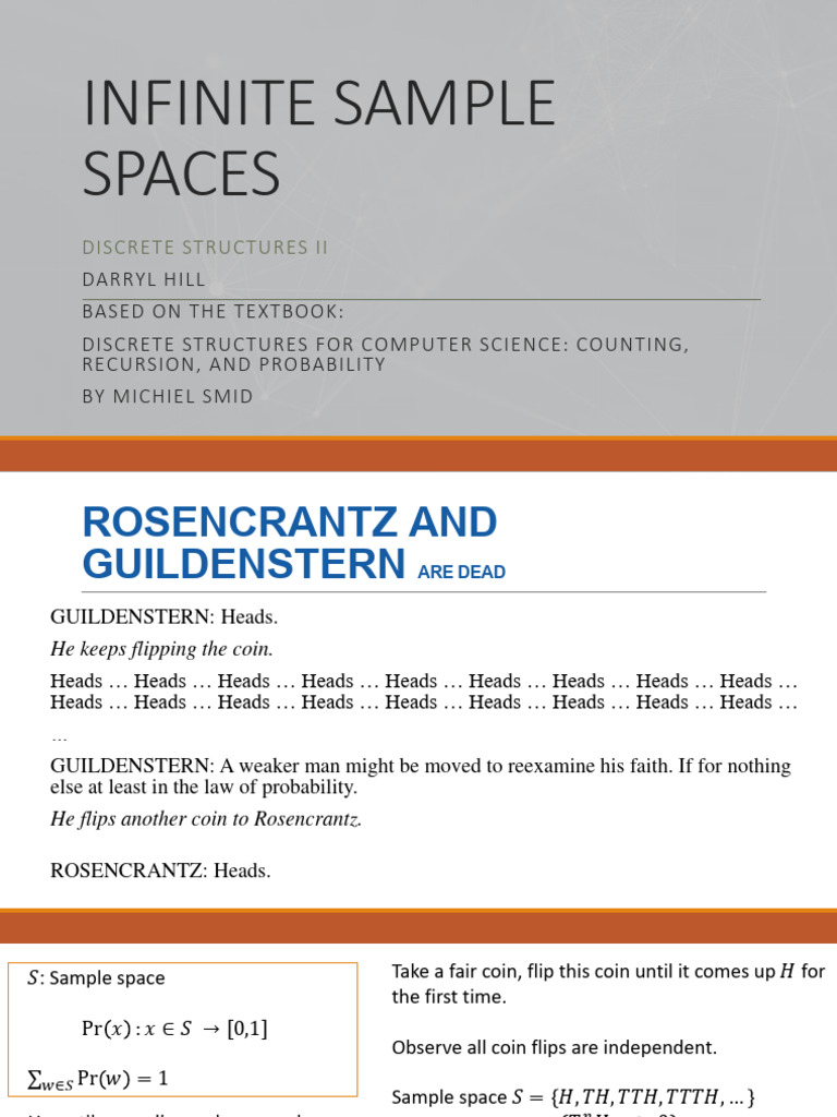 Infinite Sample Spaces in Probability | PDF | Infinity | Limit ...