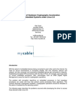 Integration of Hardware Cryptography Acceleration On Embedded Systems Under Linux 2.6